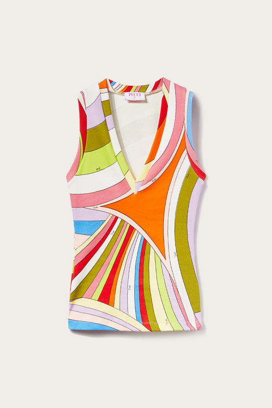 Iride-Print Tank Top