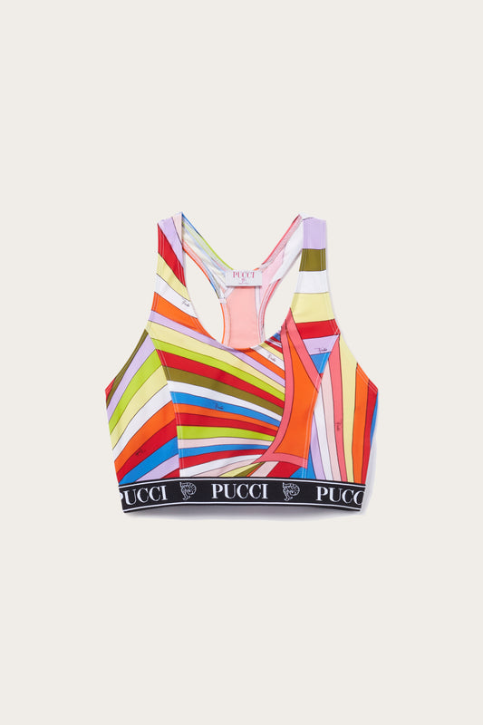 Iride-Print Crop Top