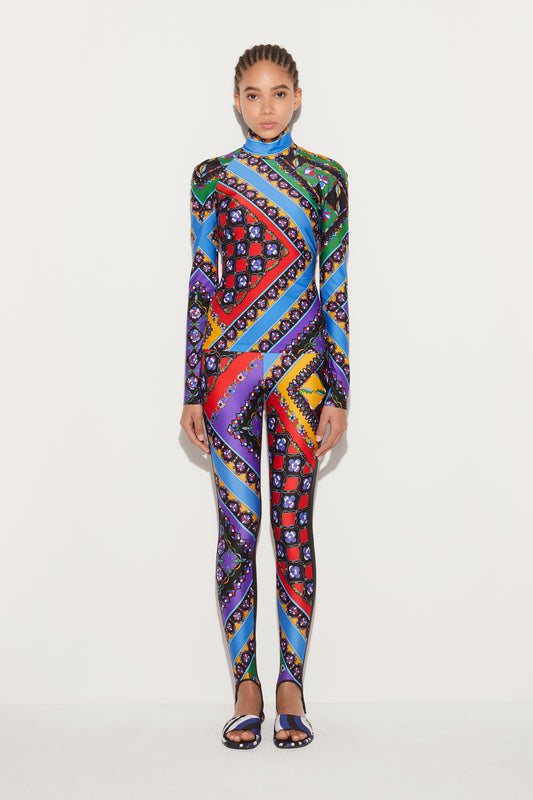 Festa-Print Stirrup Leggings