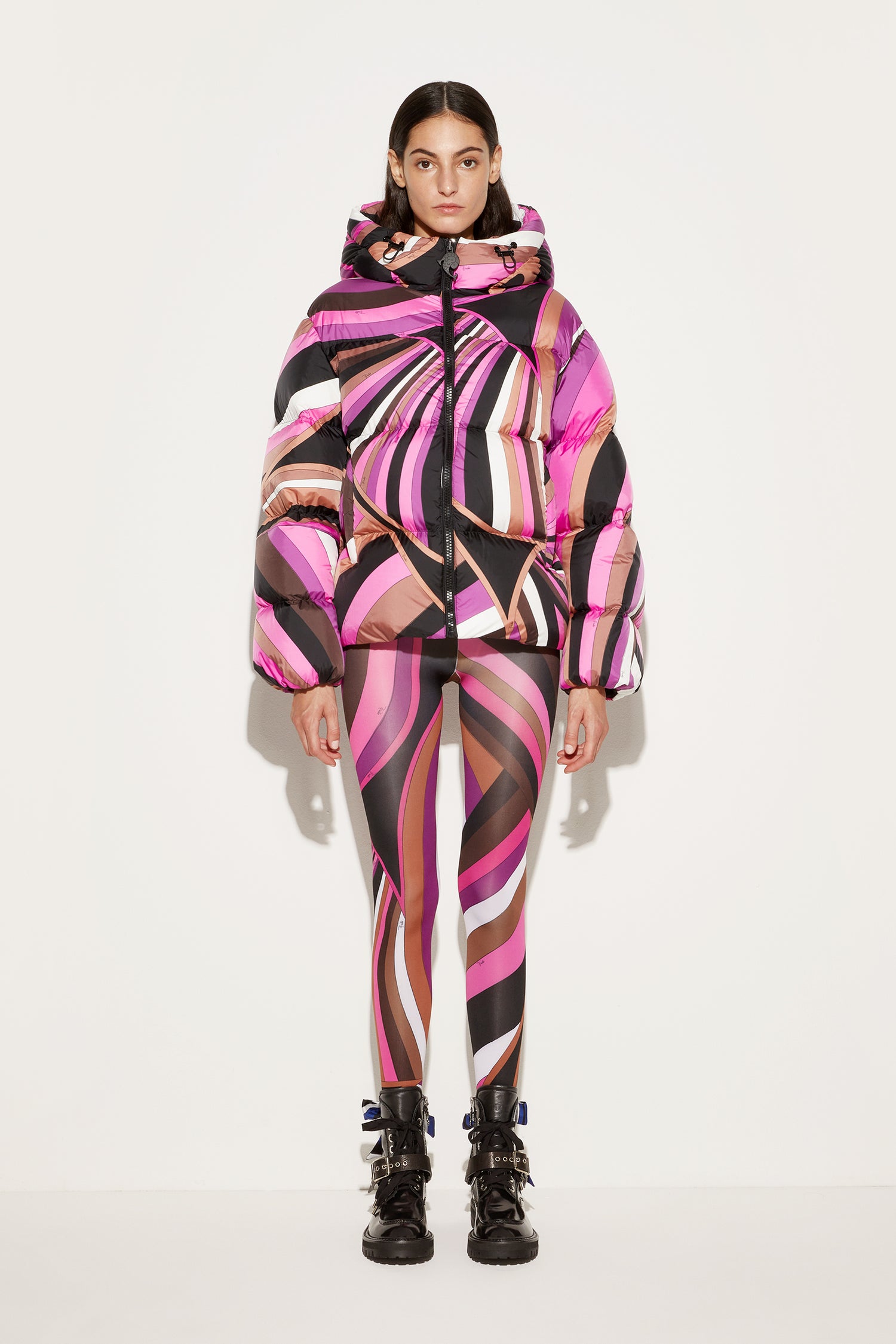 Iride-Print Padded Jacket View 2 - Pucci