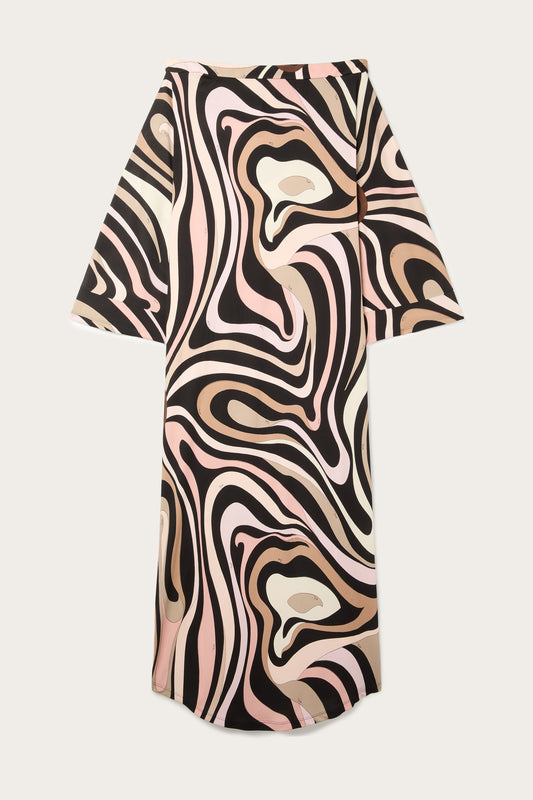 Marmo Boat Neck Kaftan