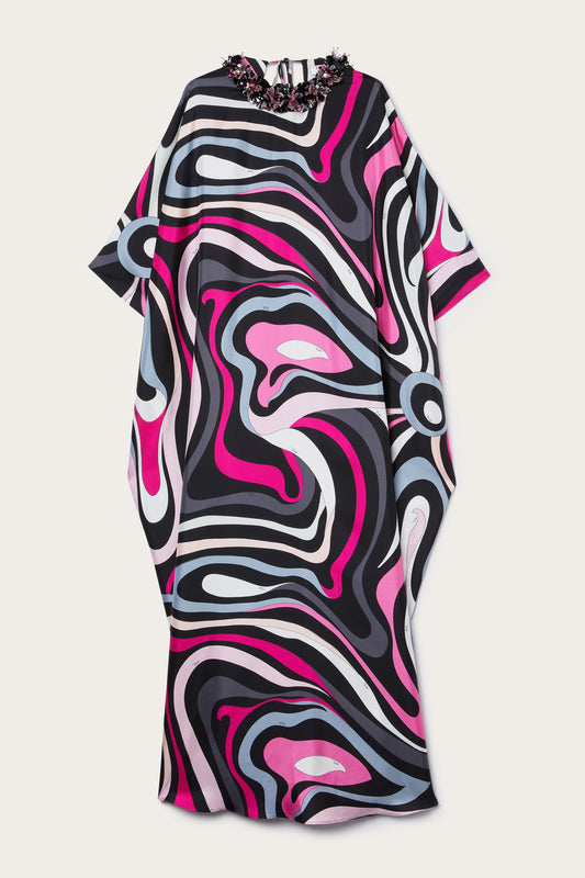 Marmo Print Kaftan