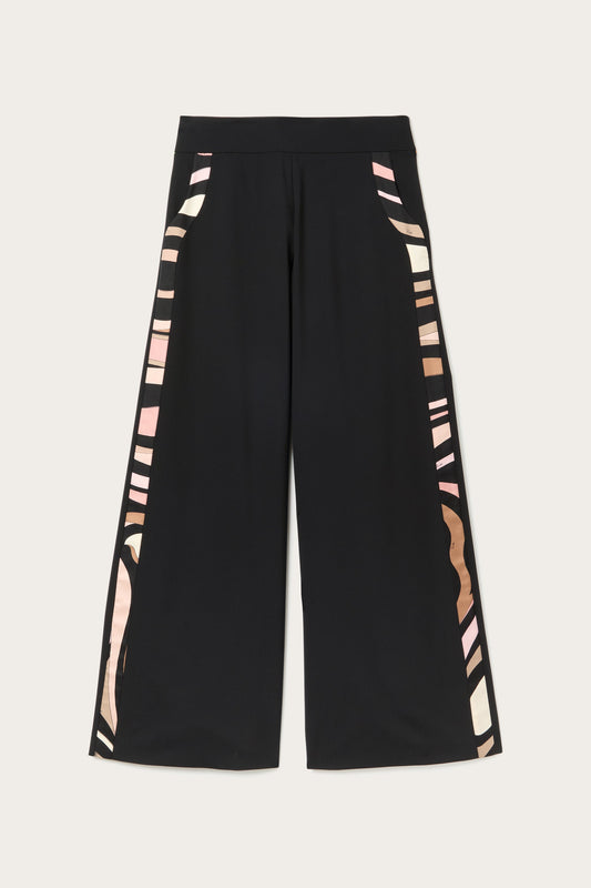 Palazzo Pants with Printed Details