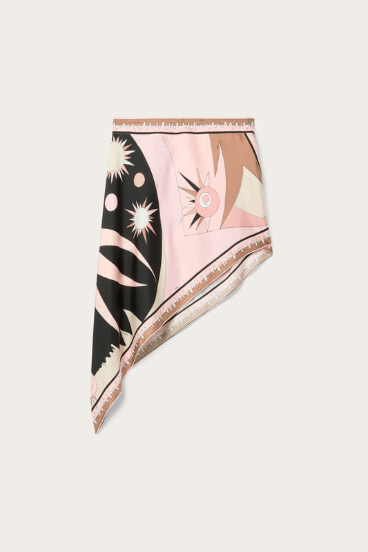 Stella Print Asymmetrical Mini Skirt View 1 - Pucci