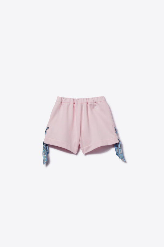 Pesci-Print Cotton Shorts