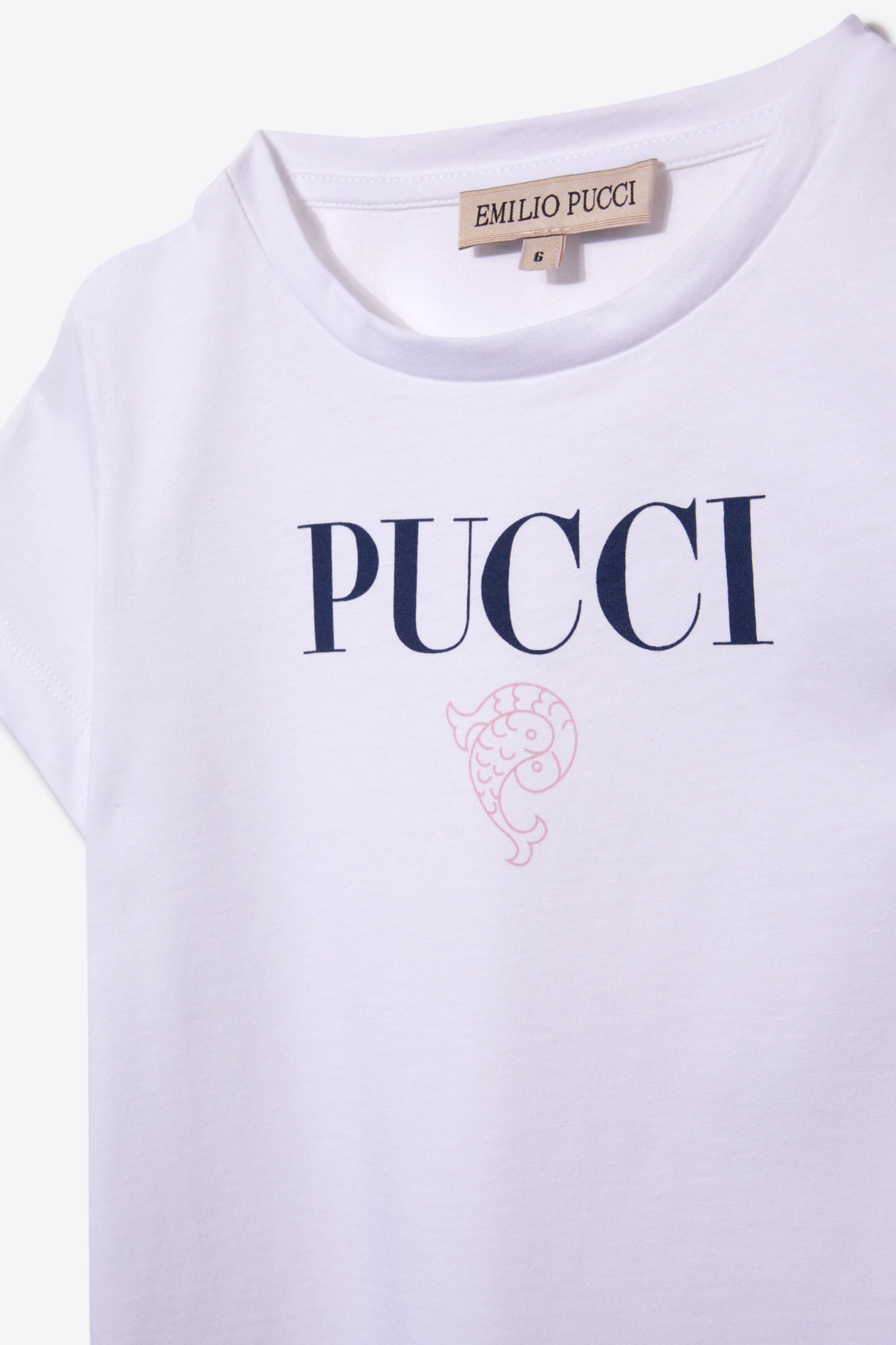 PUCCI Junior logo-print cotton sweatshirt - White