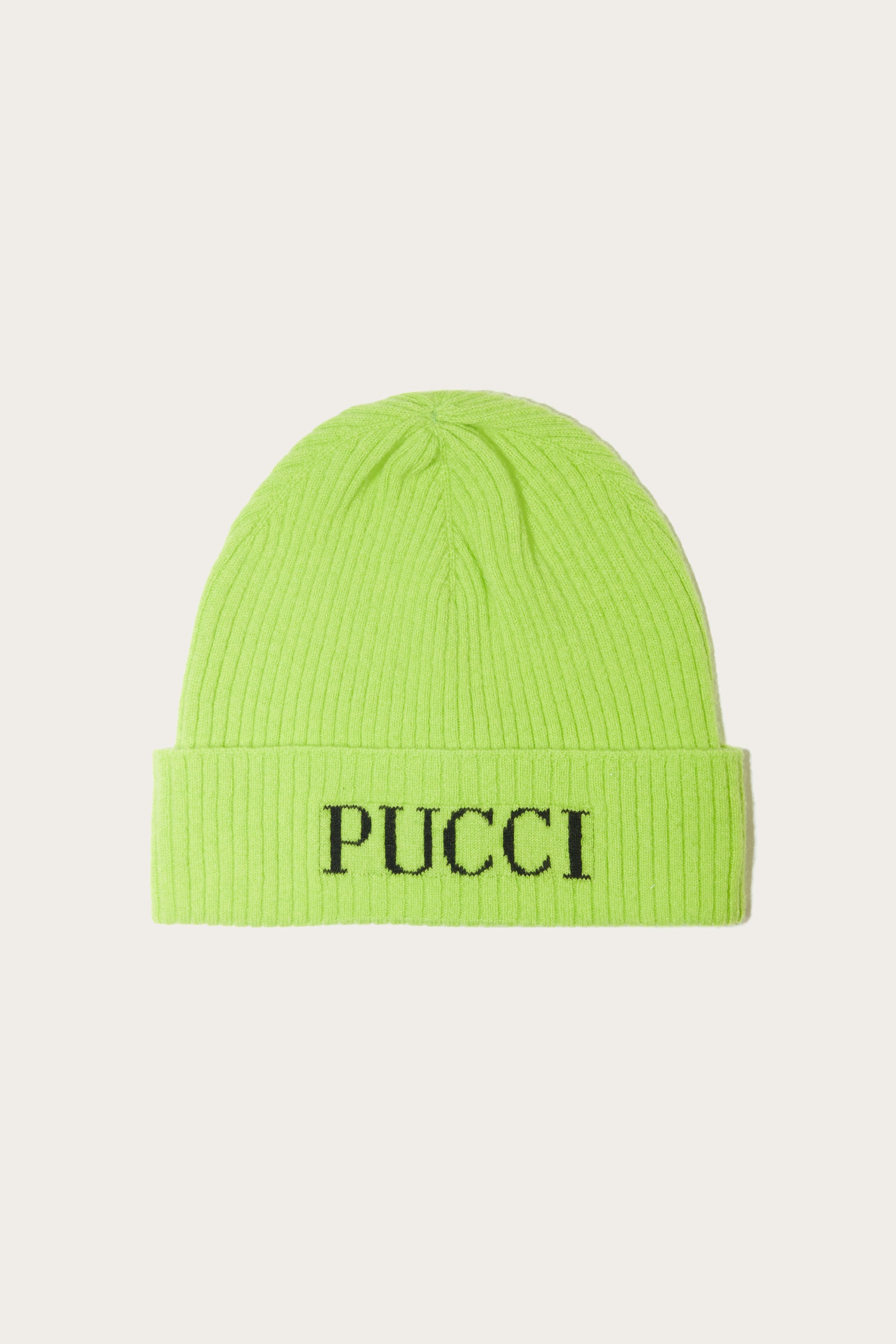 Pucci Logo-Intarsia Beanie Hat