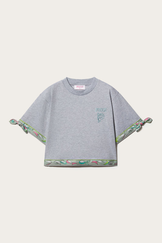 Pesci-Print Cotton T-Shirt