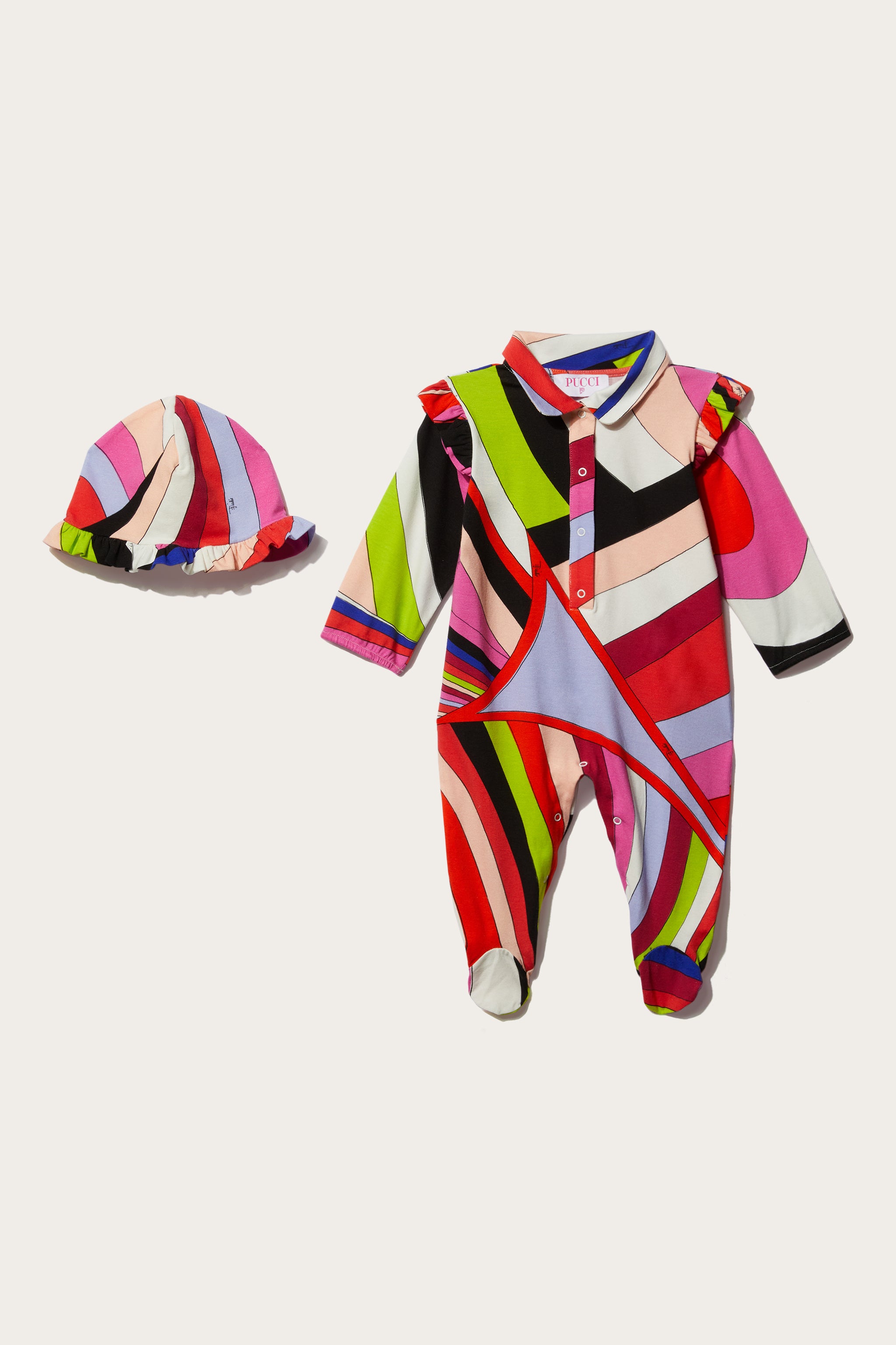 Pucci Iride-Print Babygrow Set