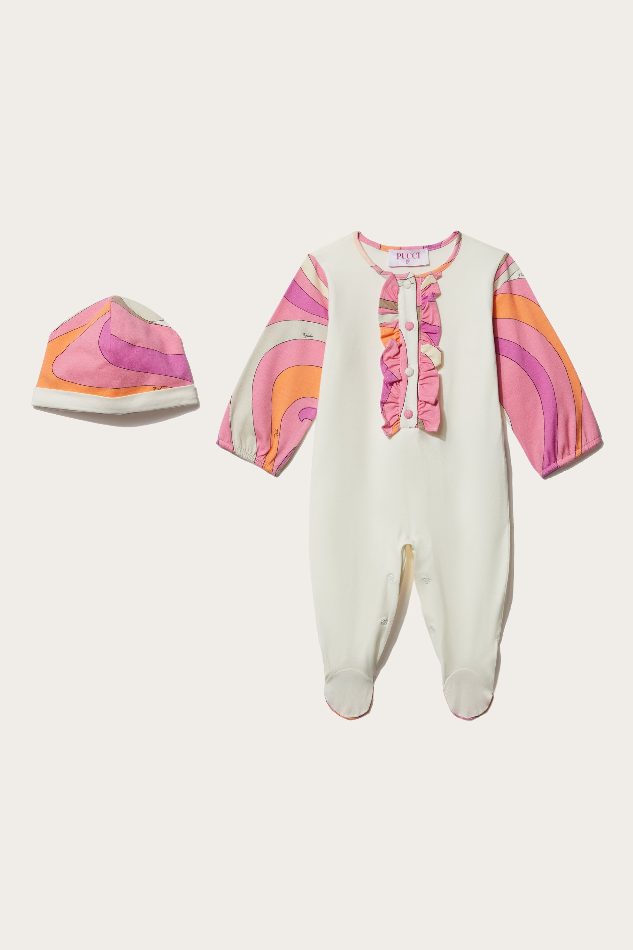 Pucci Marmo-Print Babygrow Set