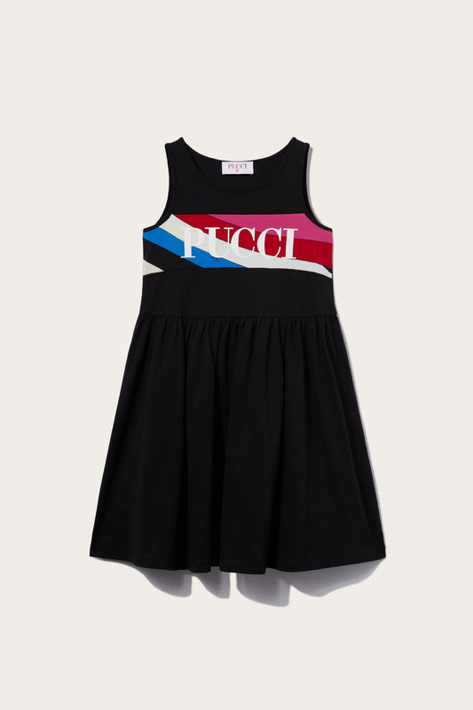 Logo-Print Cotton Dress