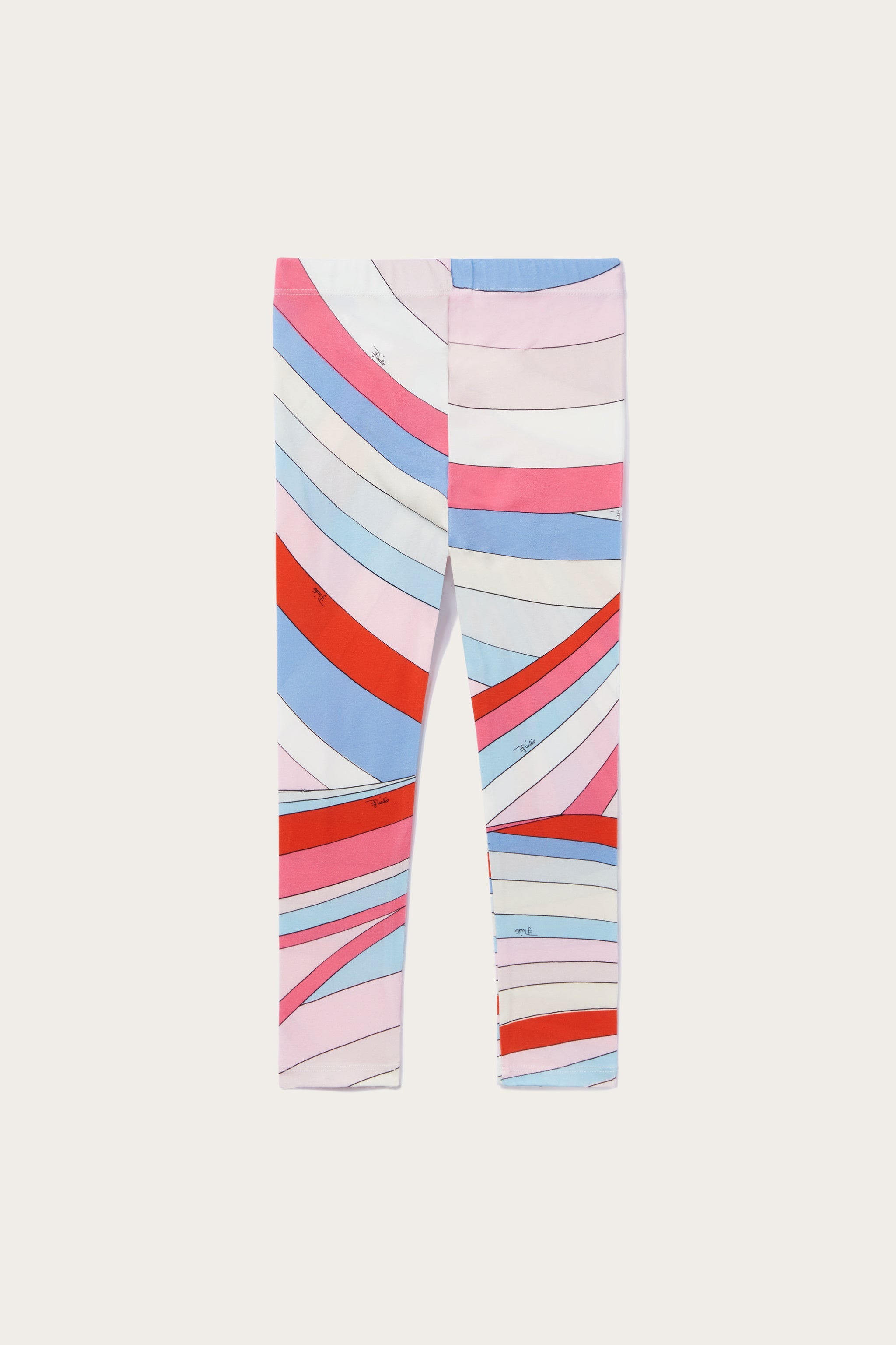 Emilio Pucci Junior logo print leggings - White