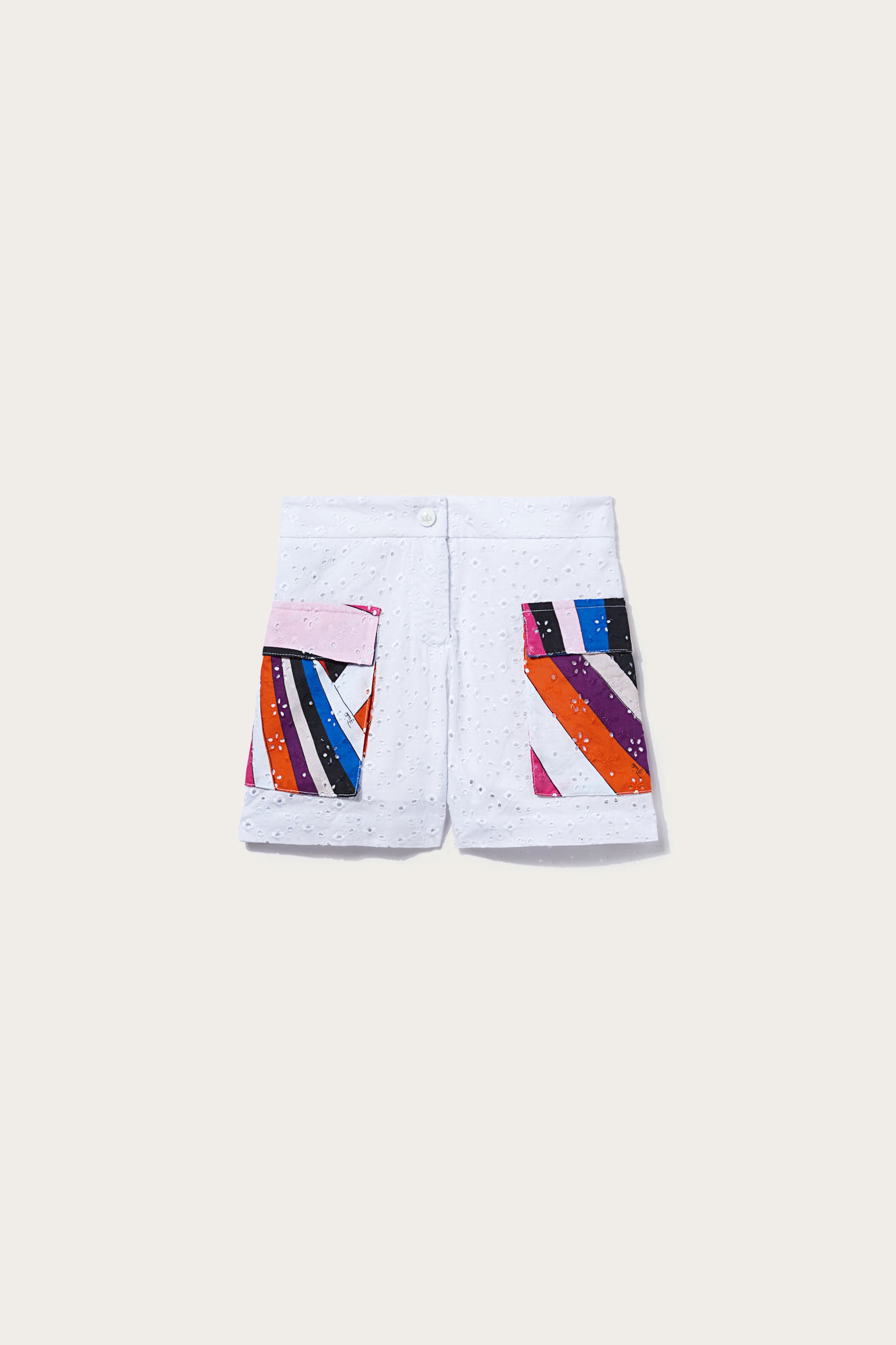 Pucci Shorts in sangallo con inserti Iride