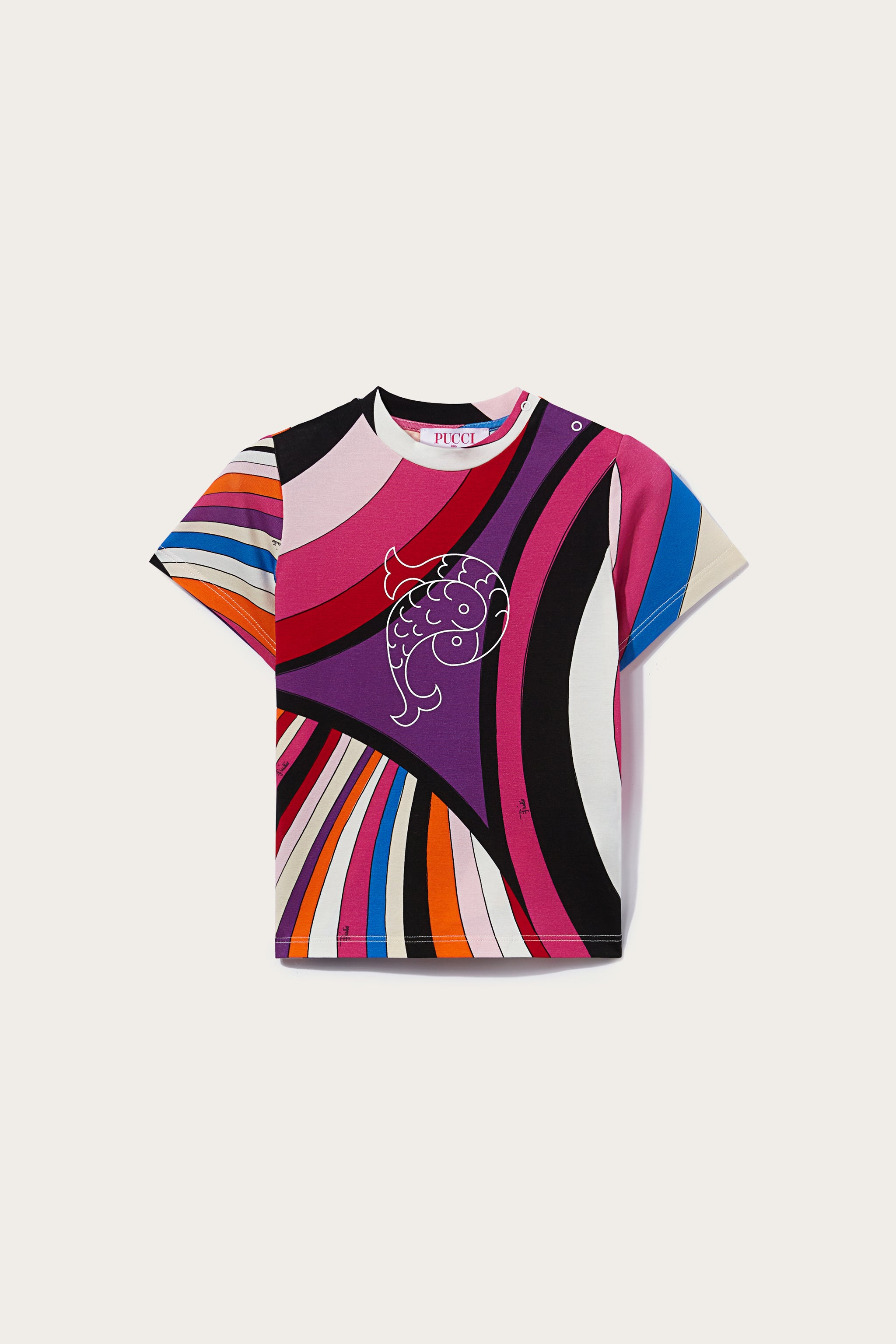 Pucci T-shirt con stampa Iride Neonato