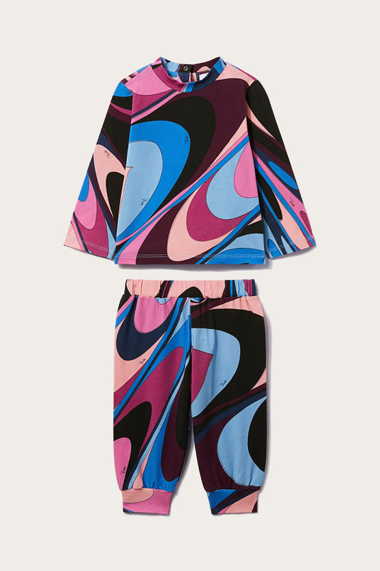 Onde-Print Tracksuit Set