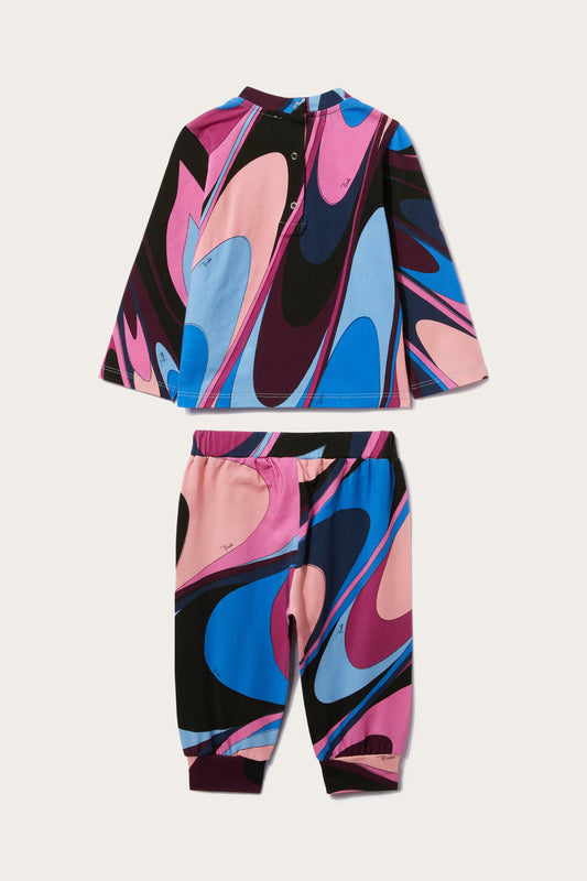 Onde-Print Tracksuit Set